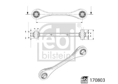 Draagarm/achterwielophanging FEBI BILSTEIN 170803)