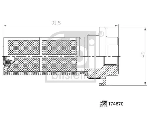 Brandstoffilter FEBI BILSTEIN 174670)