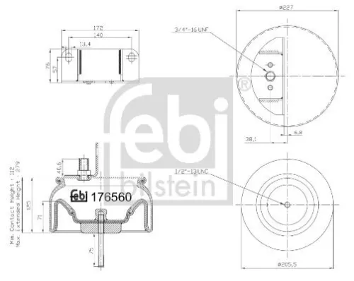 Balg, luchtvering FEBI BILSTEIN 176560)