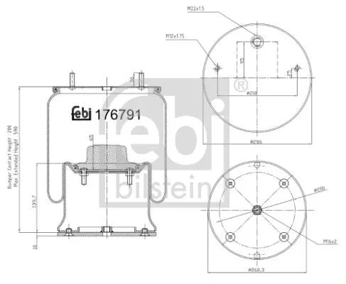 Balg, luchtvering FEBI BILSTEIN 176791)