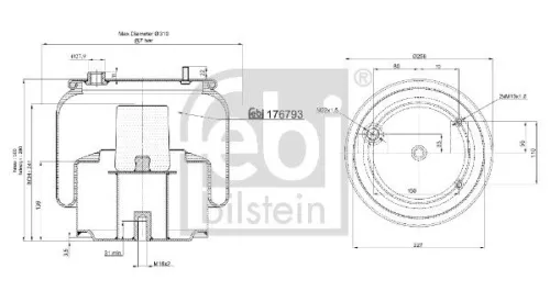 Balg, luchtvering FEBI BILSTEIN 176793)