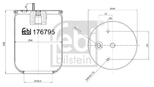 Balg, luchtvering FEBI BILSTEIN 176795)