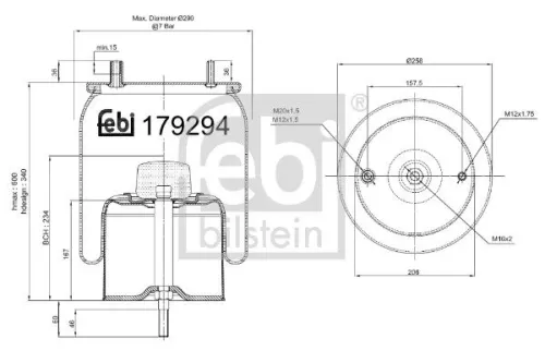 Balg, luchtvering FEBI BILSTEIN 179294)