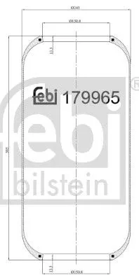 Bellow, air suspension FEBI BILSTEIN 179965)