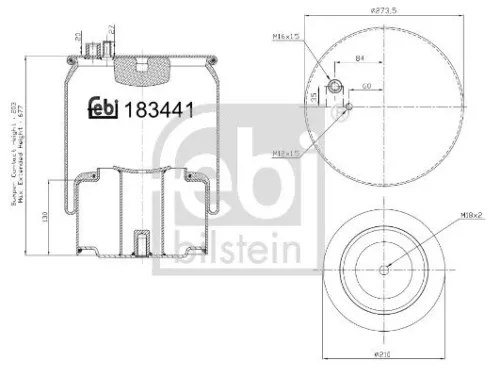 Balg, luchtvering FEBI BILSTEIN 183441)