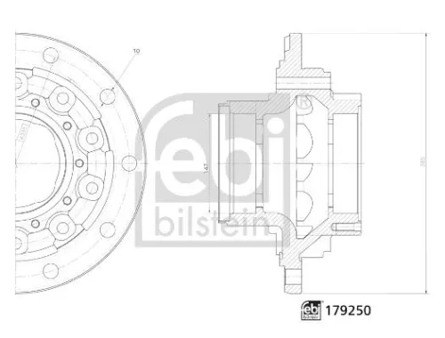 Wheel Hub FEBI BILSTEIN 179250)