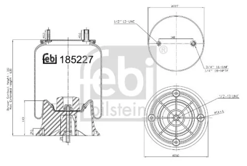 Balg, luchtvering FEBI BILSTEIN 185227)