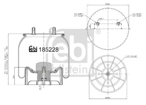 Balg, luchtvering FEBI BILSTEIN 185228)
