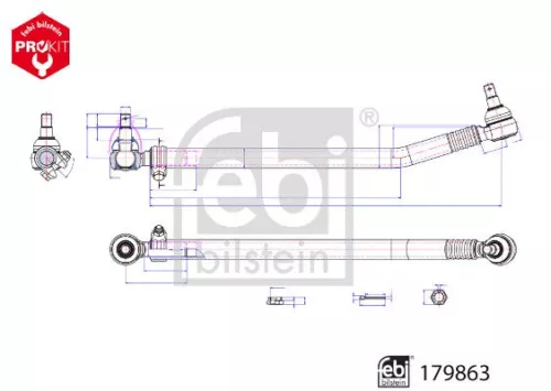 Middelste stangconstructie FEBI BILSTEIN 179863)