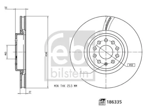 Remschijf FEBI BILSTEIN 186335)