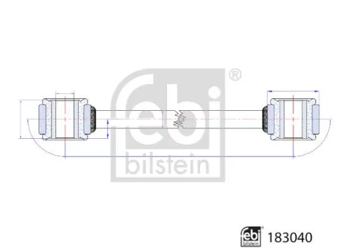 Verbindingsstang, stabilisatorstang FEBI BILSTEIN 183040)