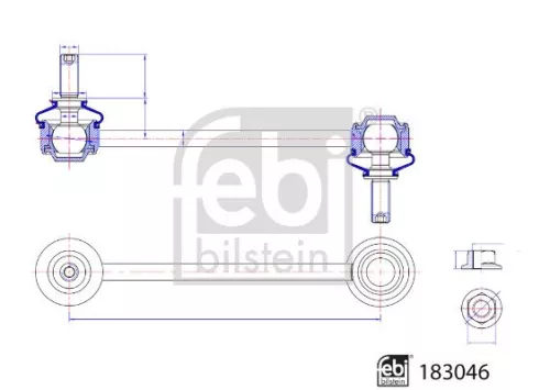 Verbindingsstang, stabilisatorstang  183046)