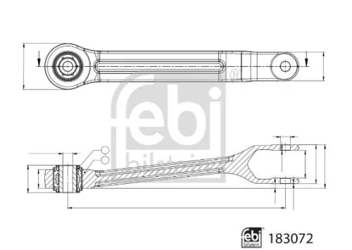 Verbindingsstang, stabilisatorstang FEBI BILSTEIN 183072)