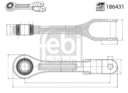 Verbindingsstang, stabilisatorstang FEBI BILSTEIN 186431)