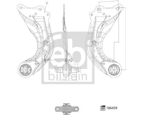 Draagarm/achterwielophanging FEBI BILSTEIN 186459)
