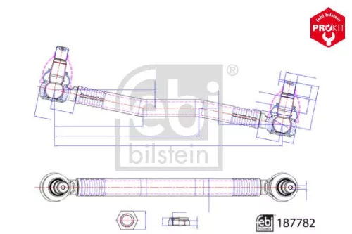Middelste stangconstructie FEBI BILSTEIN 187782)