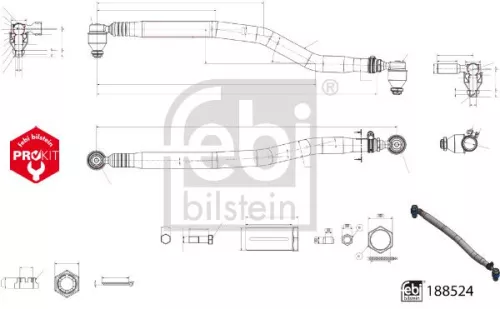 Middelste stangconstructie FEBI BILSTEIN 188524)