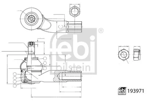 Tie Rod End FEBI BILSTEIN 193971)