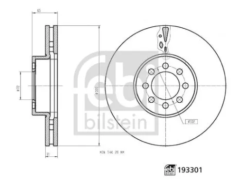 Remschijf FEBI BILSTEIN 193301)