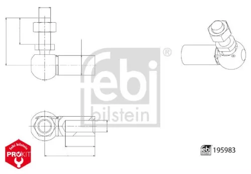 Kogelkop, schakelmechanisme FEBI BILSTEIN 195983)