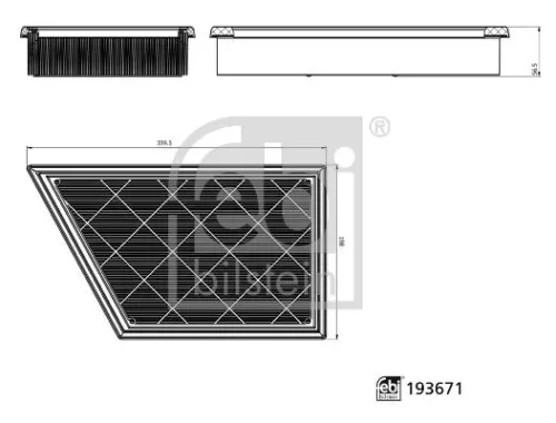 Luchtfilter FEBI BILSTEIN 193671)