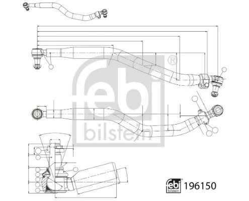Middelste stangconstructie FEBI BILSTEIN 196150)
