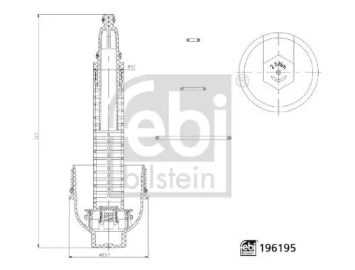 Cap, oil filter housing FEBI BILSTEIN 196195)