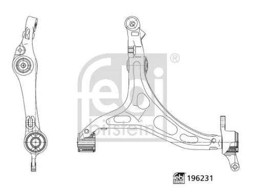 Draagarm/achterwielophanging MAXGEAR 196231)