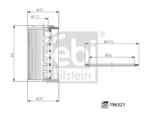 Hydraulic Filter, automatic transmission FEBI BILSTEIN 196321)