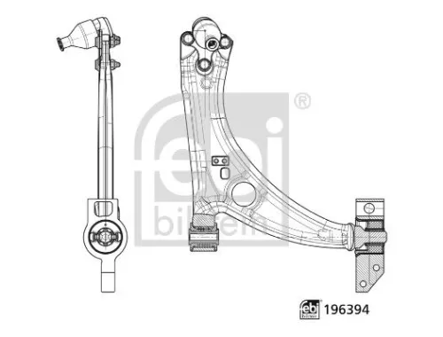 Draagarm/achterwielophanging FEBI BILSTEIN 196394)