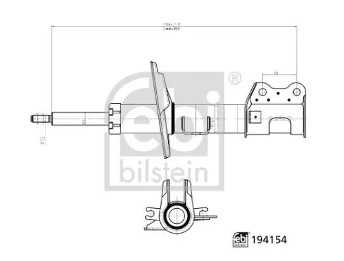 Shock Absorber FEBI BILSTEIN 194154)