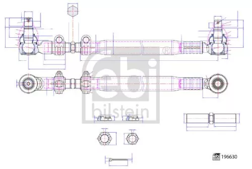 Middelste stangconstructie FEBI BILSTEIN 196630)