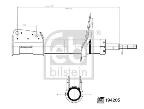 Shock Absorber FEBI BILSTEIN 194205)