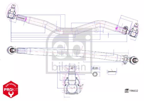 Middelste stangconstructie FEBI BILSTEIN 196632)