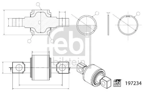 Reparatieset, geleidingsstang FEBI BILSTEIN 197234)
