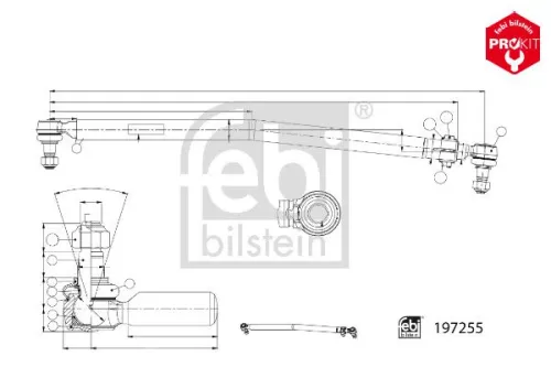 Middelste stangconstructie FEBI BILSTEIN 197255)