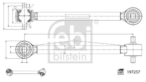 Draagarm/achterwielophanging FEBI BILSTEIN 197257)