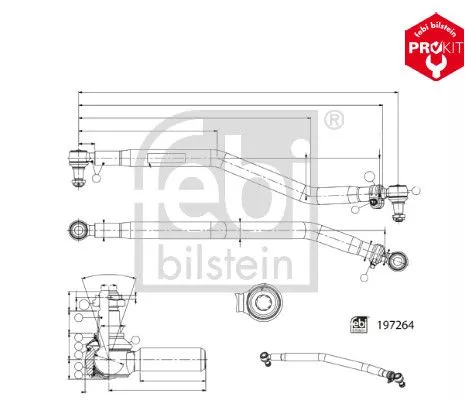 Middelste stangconstructie FEBI BILSTEIN 197264)