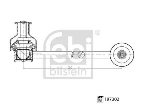 Verbindingsstang, stabilisatorstang FEBI BILSTEIN 197302)