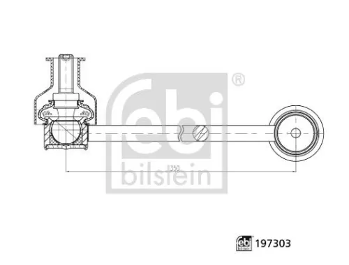 Verbindingsstang, stabilisatorstang  197303)