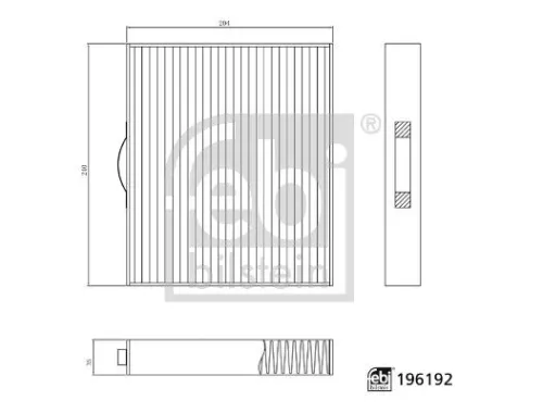 Filter, cabinelucht FEBI BILSTEIN 196192)