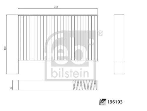 Filter, cabinelucht FEBI BILSTEIN 196193)