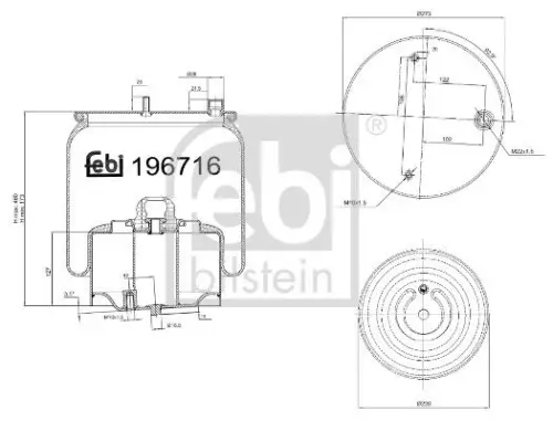 Balg, luchtvering FEBI BILSTEIN 196716)