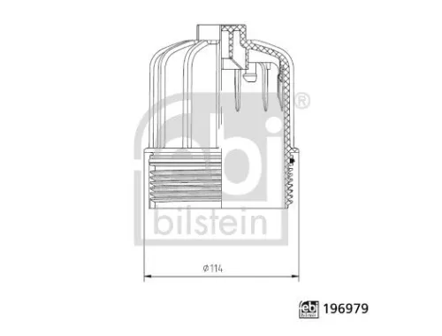 Cover, fuel filter FEBI BILSTEIN 196979)