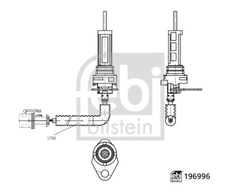 Waarschuwing: contact, slijtage van de remblokken FEBI BILSTEIN 196996)