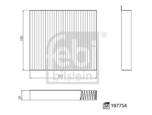 Filter, cabinelucht FEBI BILSTEIN 197754)