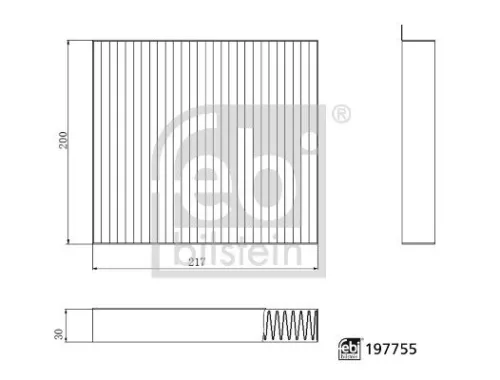 Filter, cabinelucht FEBI BILSTEIN 197755)