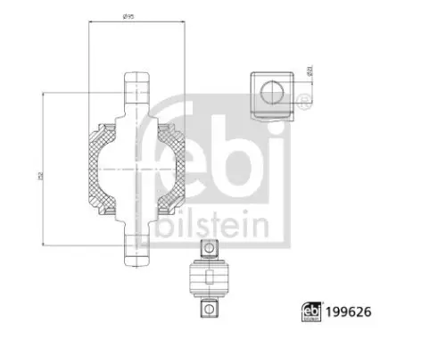 Reparatieset, geleidingsstang FEBI BILSTEIN 199626)
