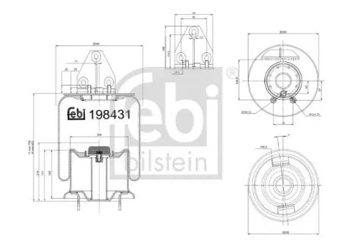 Balg, luchtvering FEBI BILSTEIN 198431)