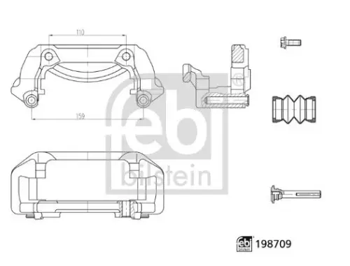 Beugel, remklauw FEBI BILSTEIN 198709)